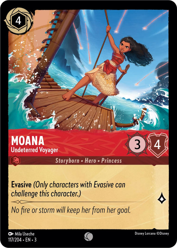 Moana - Undeterred Voyager (117/204) - Into the Inklands  [Common]