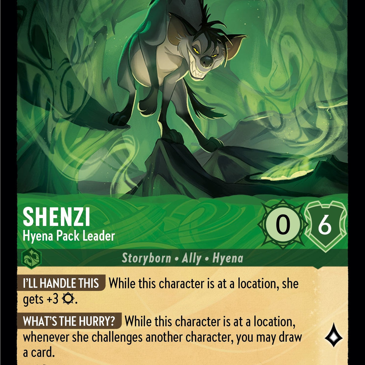 Shenzi - Hyena Pack Leader (85/204) - Into the Inklands [Super Rare