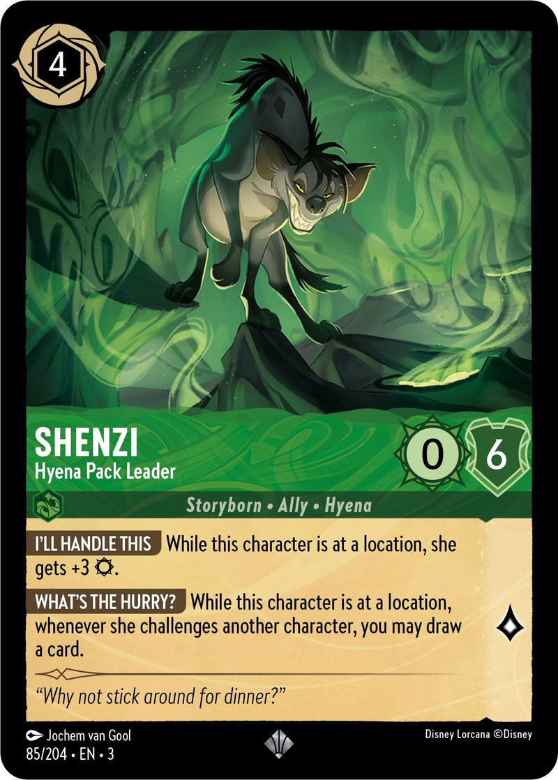 Shenzi - Hyena Pack Leader (85/204) - Into the Inklands  [Super Rare]