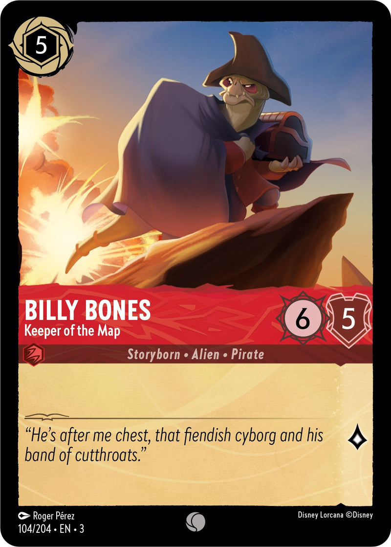 Billy Bones - Keeper of the Map (104/204) - Into the Inklands  [Common]