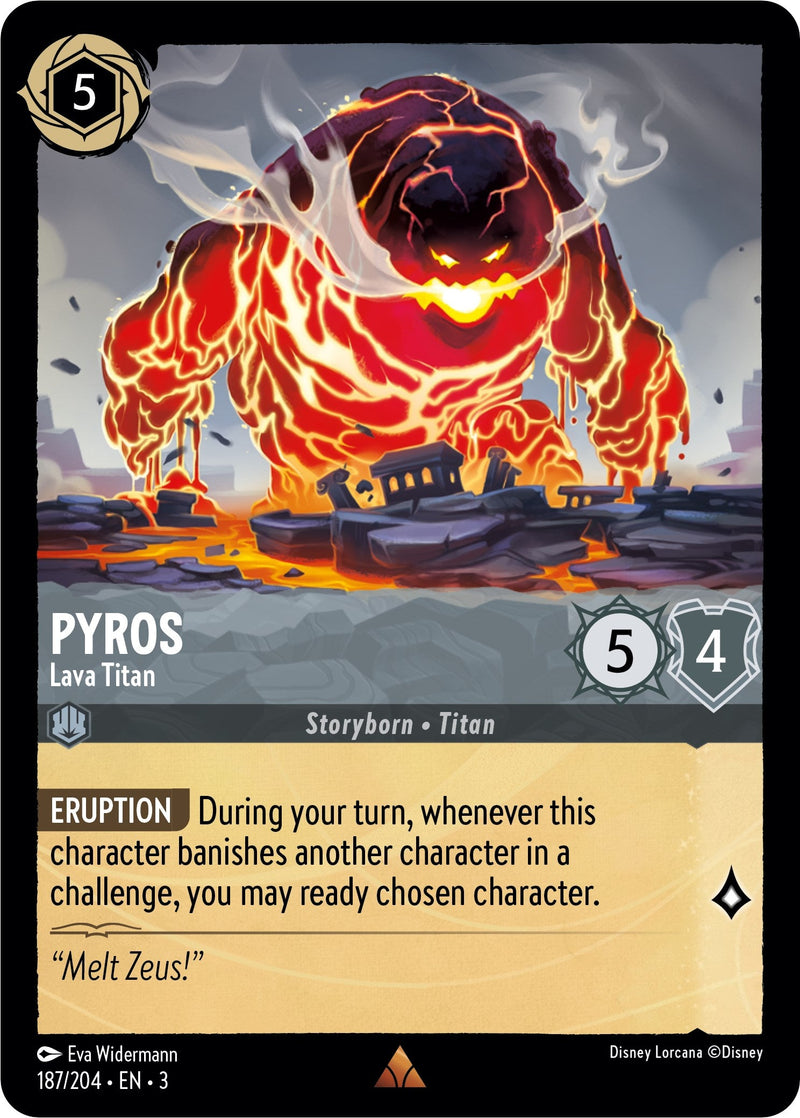 Pyros - Lava Titan (187/204) - Into the Inklands  [Rare]