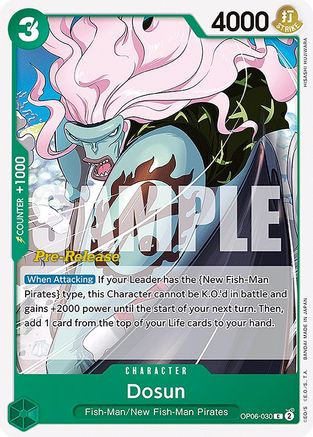Dosun (OP06-030) - Wings of the Captain Pre-Release Cards  [Common]
