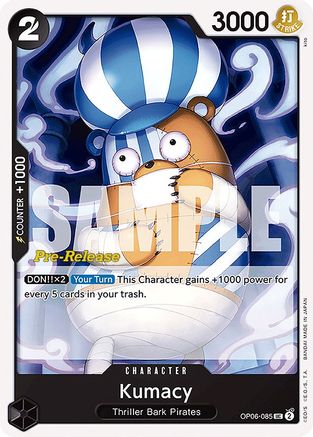 Kumacy (OP06-085) - Wings of the Captain Pre-Release Cards  [Uncommon]