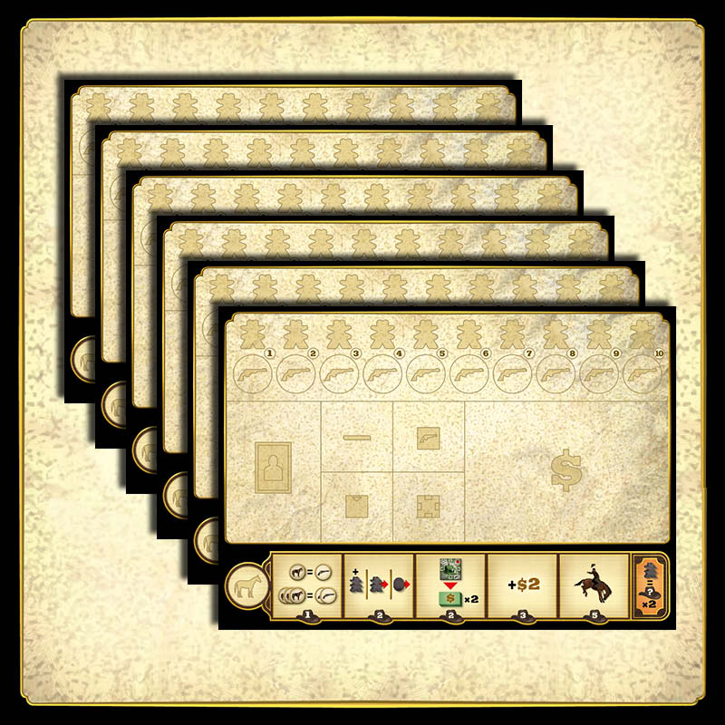Carson City: Big Box - 6 Player Boards