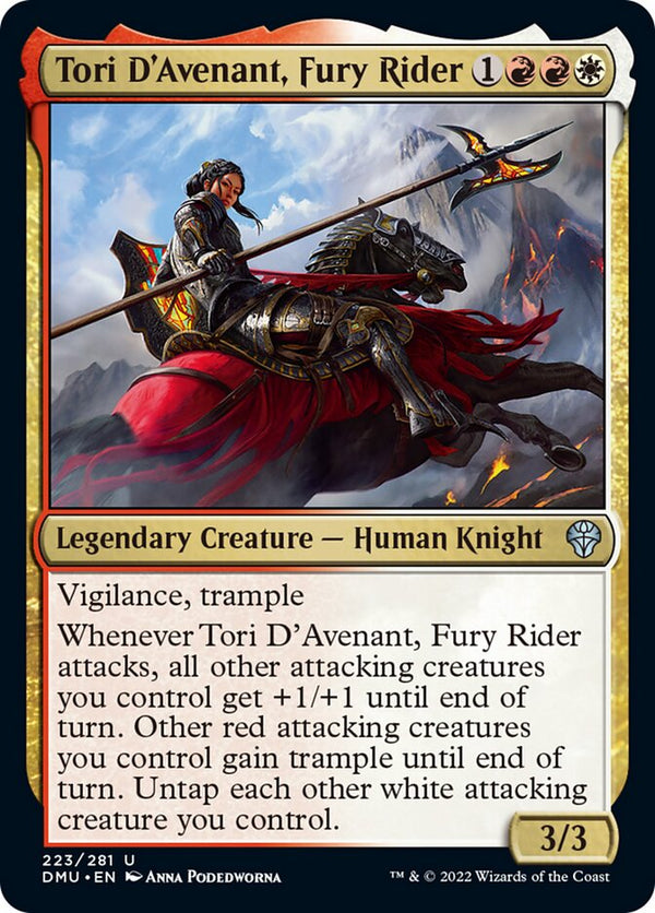 Tori D'Avenant, Fury Rider (DMU-223) - Dominaria United [Uncommon]