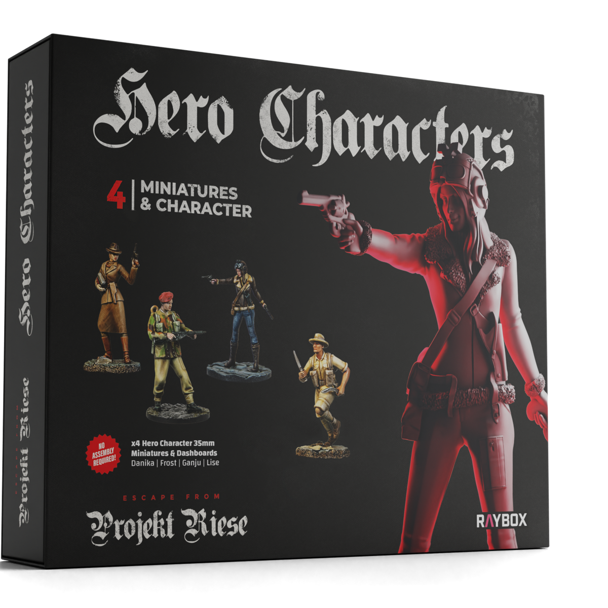 Escape from Projekt Riese: Hero Characters