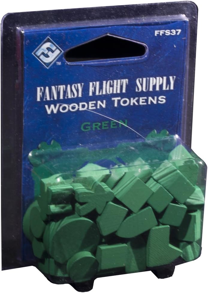 Fantasy Flight Wooden Tokens - Green
