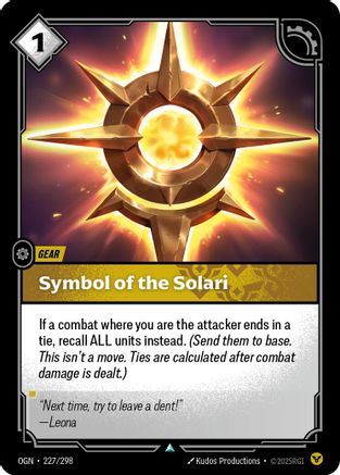 Symbol of the Solari (227/298) - Origins