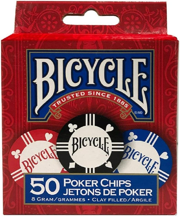 Bicycle - Clay Poker Chips 8 Gram (50ct)