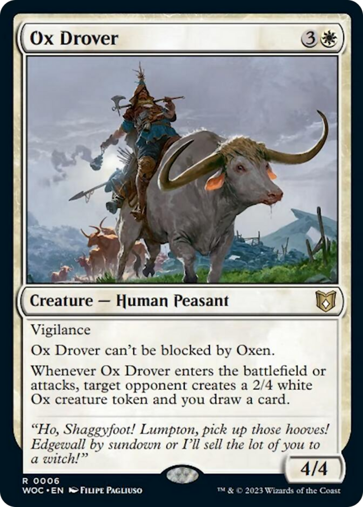 Ox Drover (WOC-006) - Wilds of Eldraine Commander [Rare]