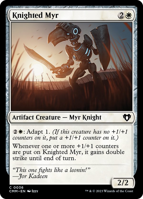 Knighted Myr (CMM-036) - Commander Masters [Common]