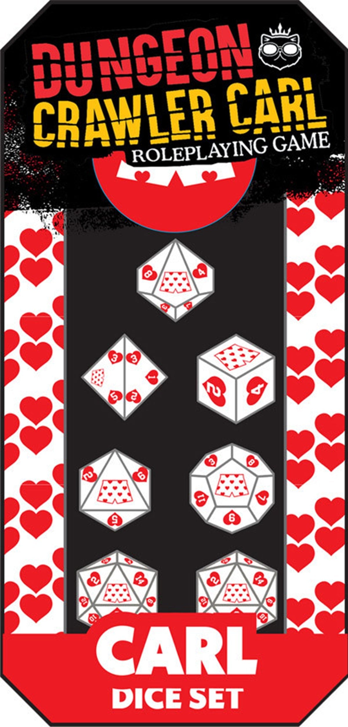 Dungeon Crawler Carl RPG: Carl's Enchanted Big Boi Boxers Dice Set *PRE-ORDER*