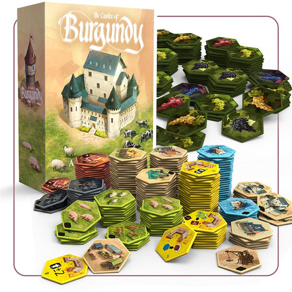 The Castles of Burgundy: Special Edition – Acrylic Hexes Tiles