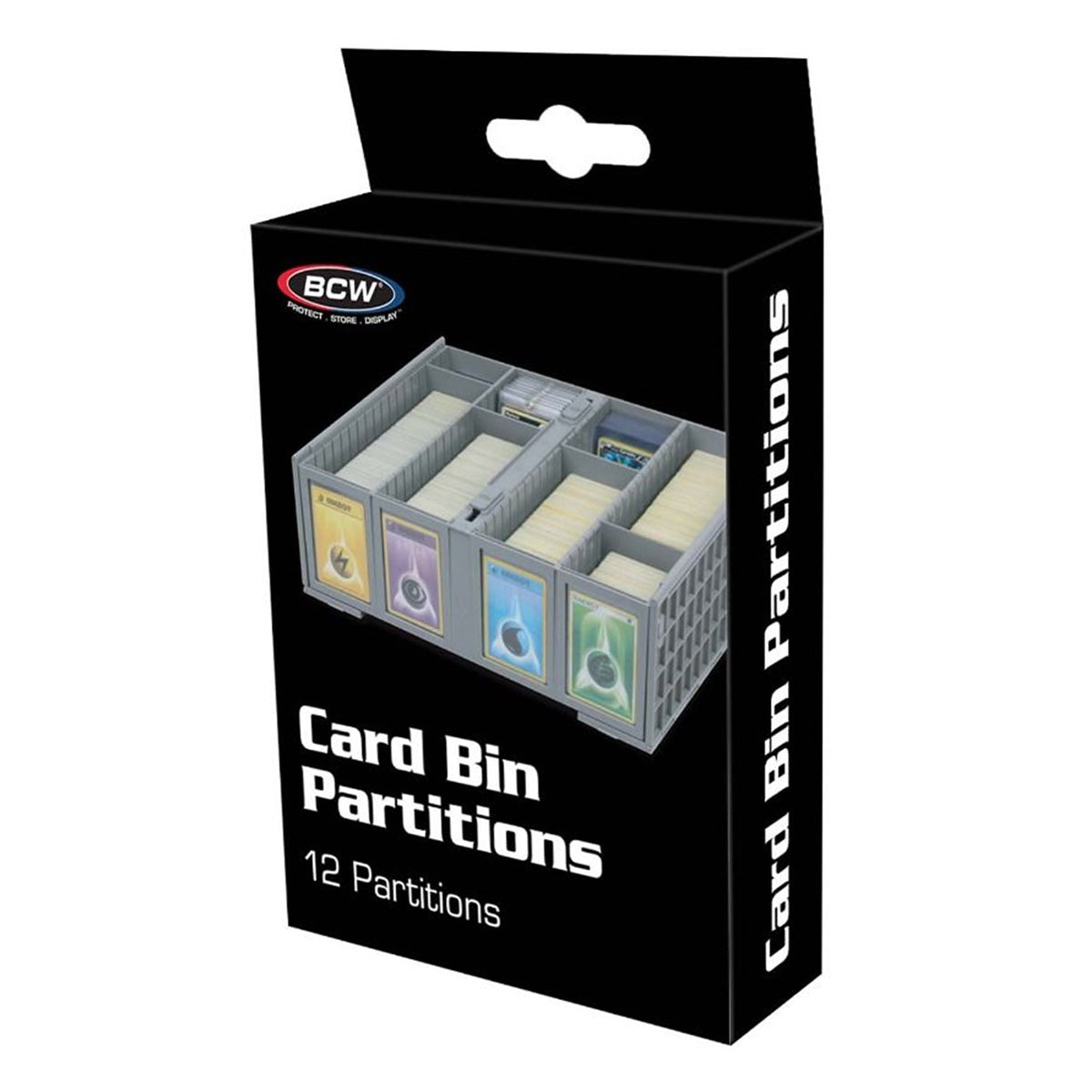 Graded Card Bin Partitions - Gray: 12 Partitions (Not The Graded Version)
