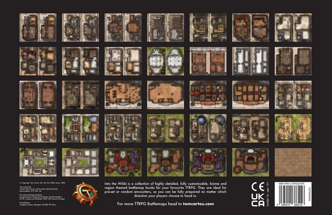 Into the Wilds Battlemap Books - Traders & Dwellings