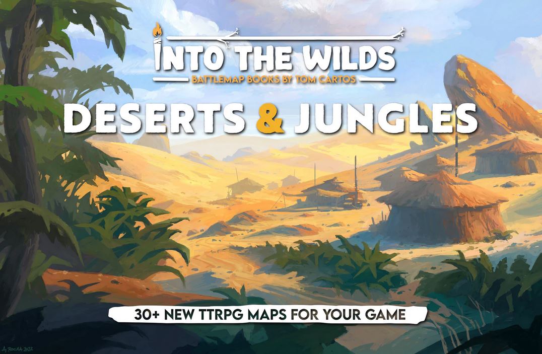 Into the Wilds Battlemap Books - Deserts & Jungles