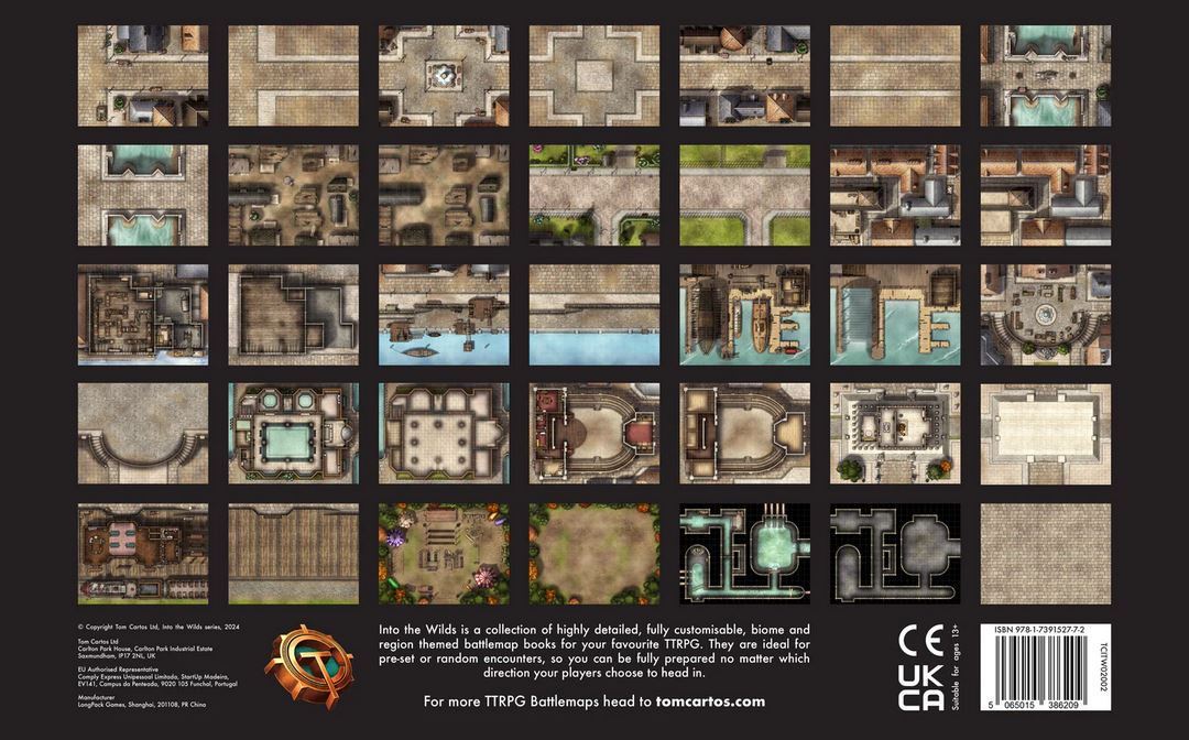 Into the Wilds Battlemap Books - Towns & Cities