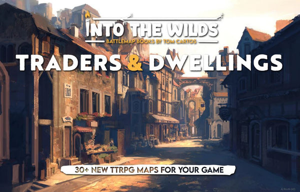Into the Wilds Battlemap Books - Traders & Dwellings *PRE-ORDER*