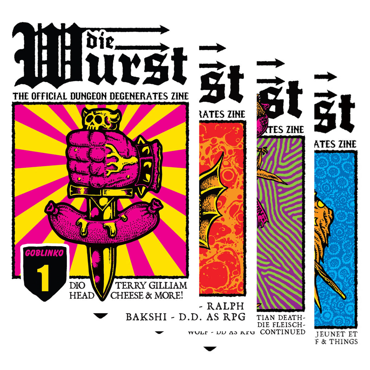 Dungeon Degenerates: Hand of Doom - Die Wurst Zines 1-4