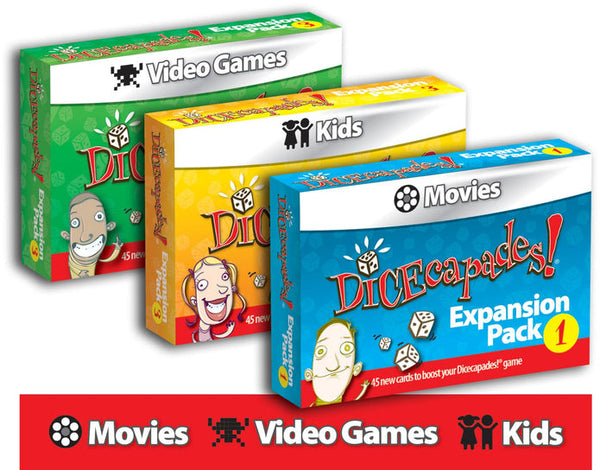 Dicecapades! 2nd Edition Expansion Pack: Kids (Yellow Box)
