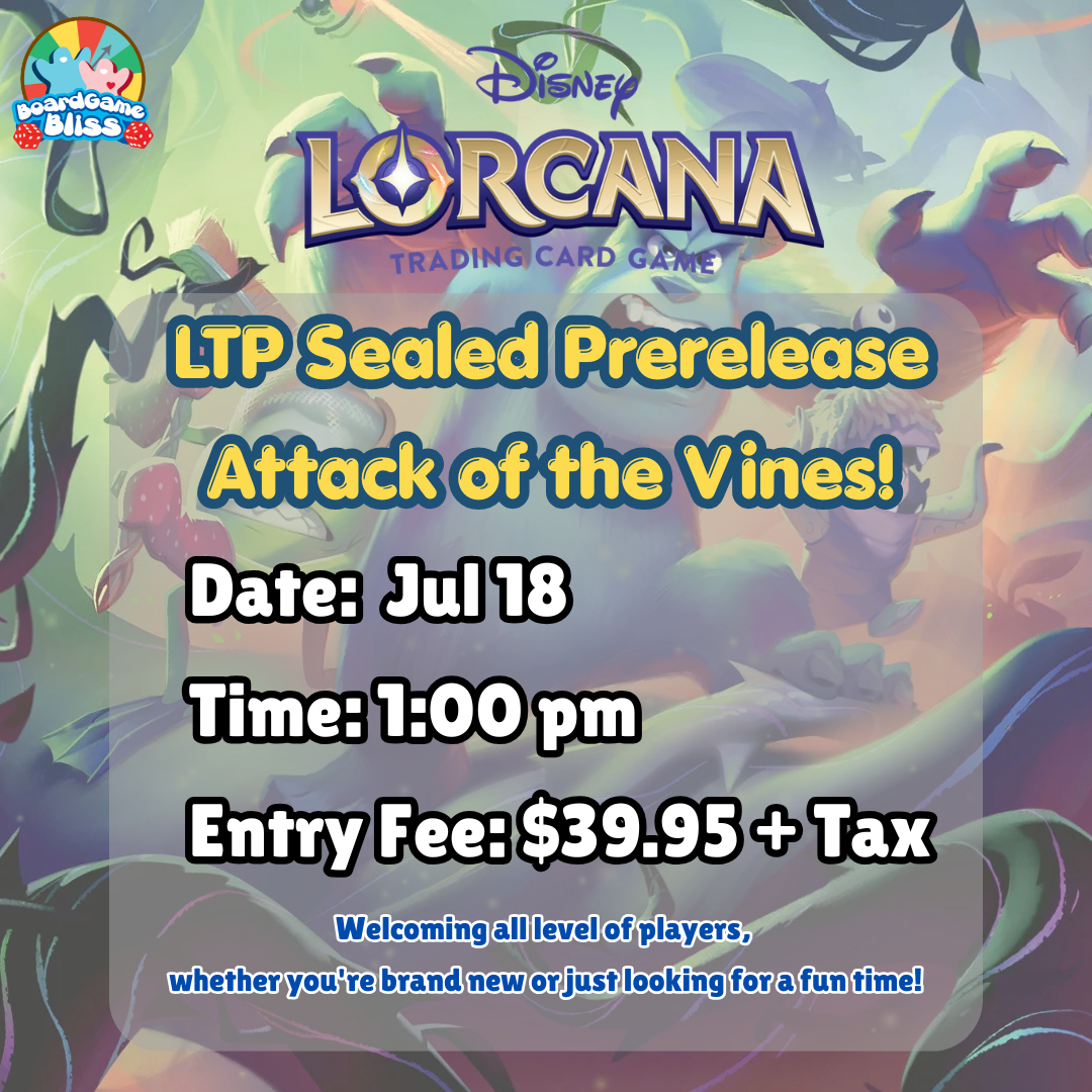 Lorcana LTP Attack of the Vines Sealed Prerelease