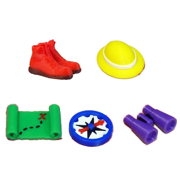 Top Shelf Gamer - Explorer Tokens compatible with Wyrmspan (Set of 5)