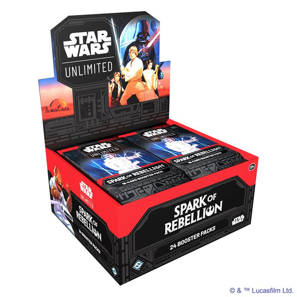Star Wars: Unlimited: Spark of Rebellion Draft Booster Display