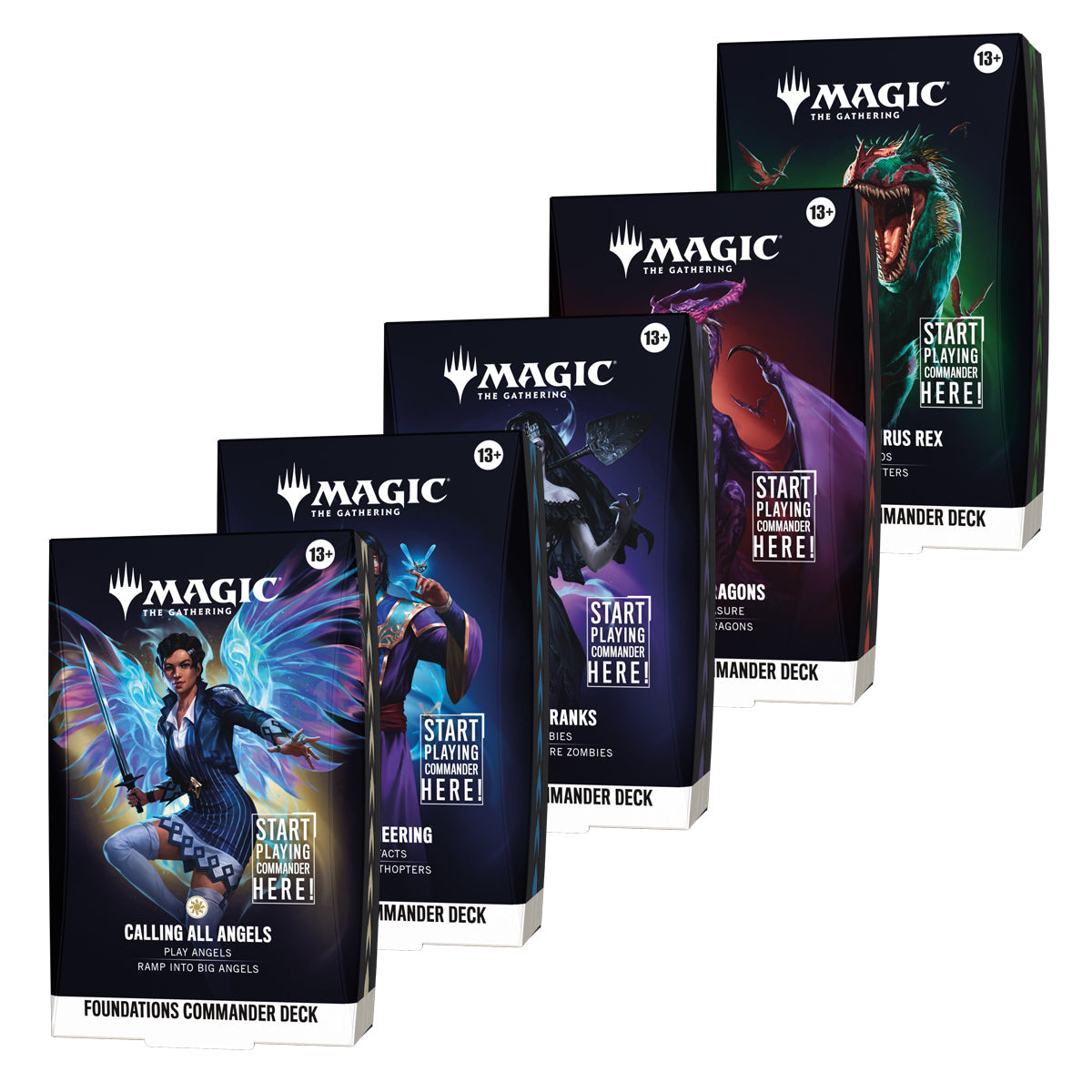 Magic: The Gathering - Foundations - Commander Deck (Set of 5 Decks)