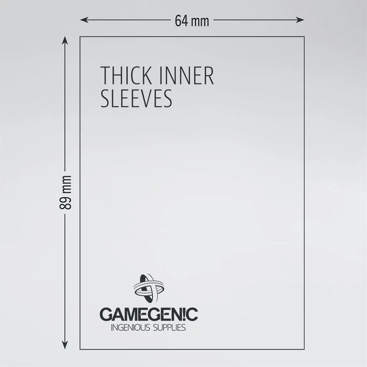 Gamegenic - Thick Inner Sleeves (50ct) (Repackaging)