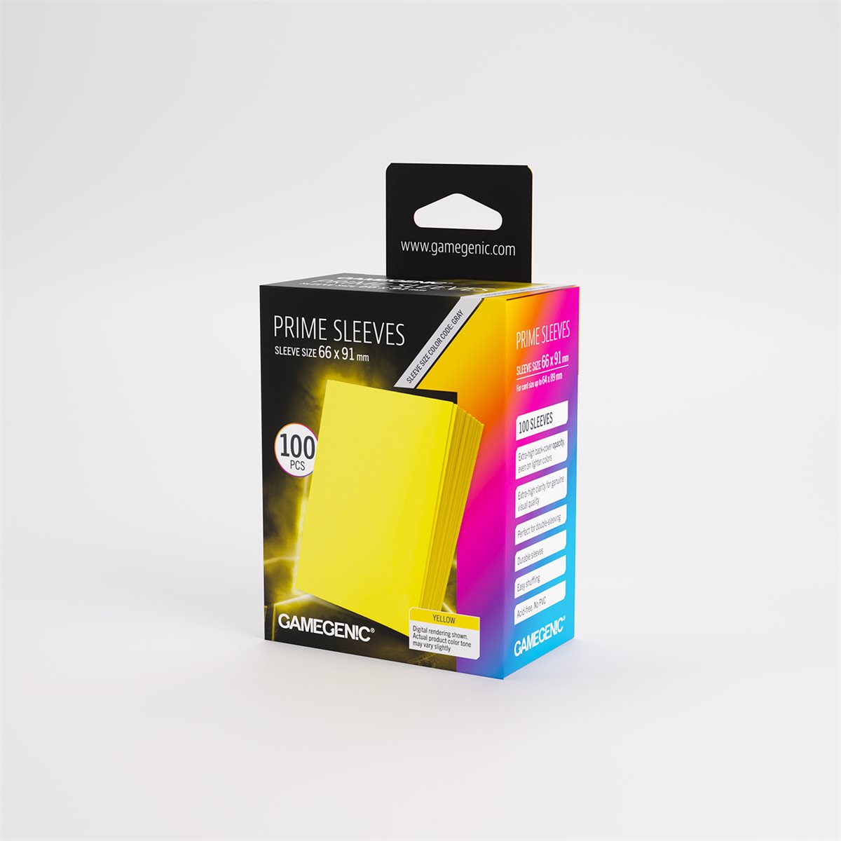 Gamegenic - Prime Sleeves: Yellow (100ct) (Repackaging)