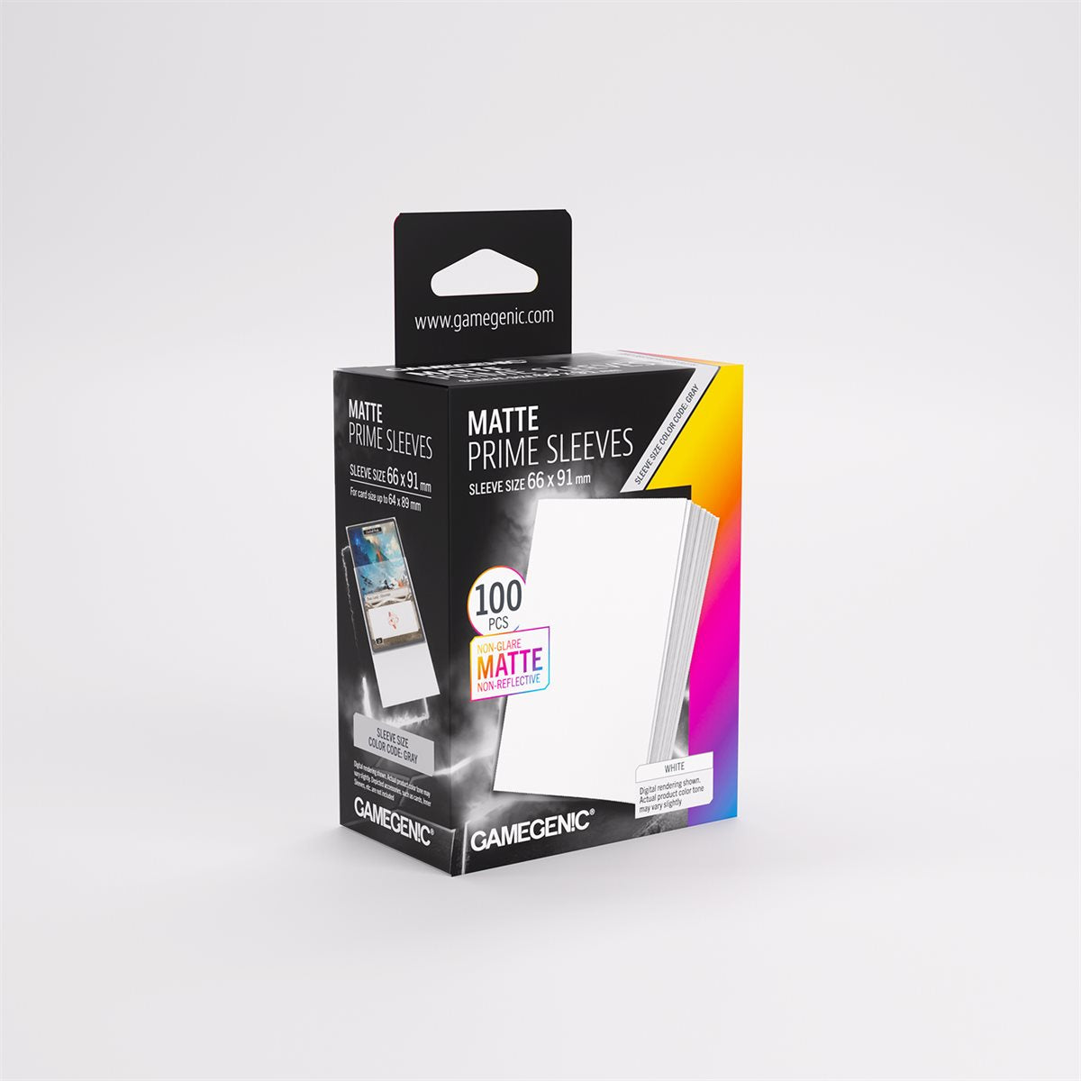 Gamegenic - Matte Prime Sleeves - White (100ct) (Repackaging)
