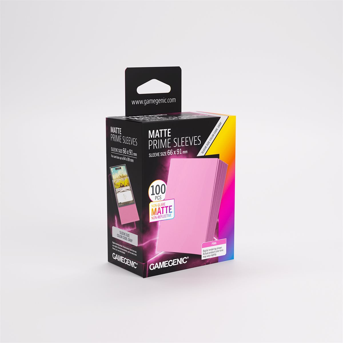 Gamegenic - Matte Prime Sleeves: Pink (100ct) (Repackaging)