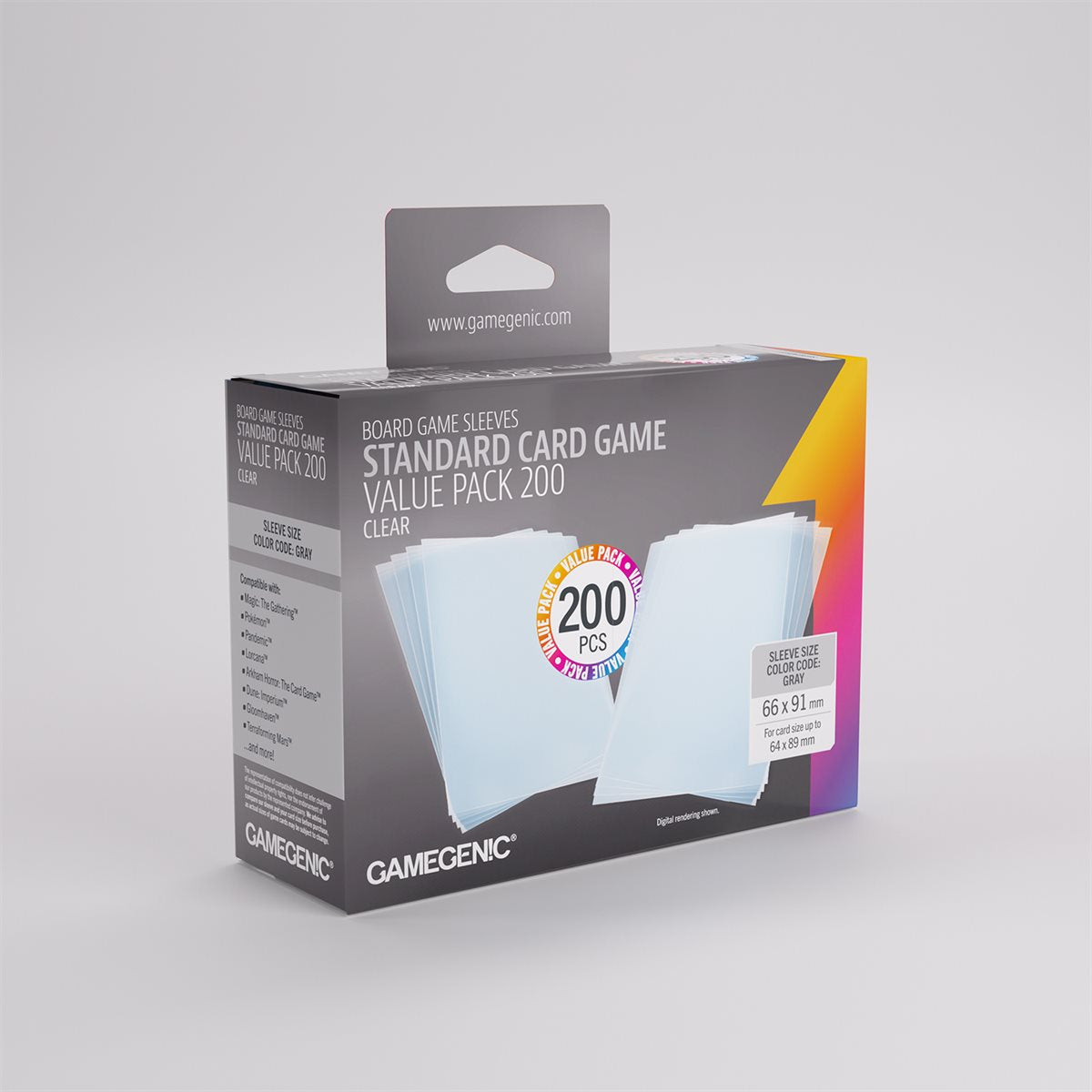 Gamegenic - Standard Value Pack Sleeves (200ct) (Repackaging)