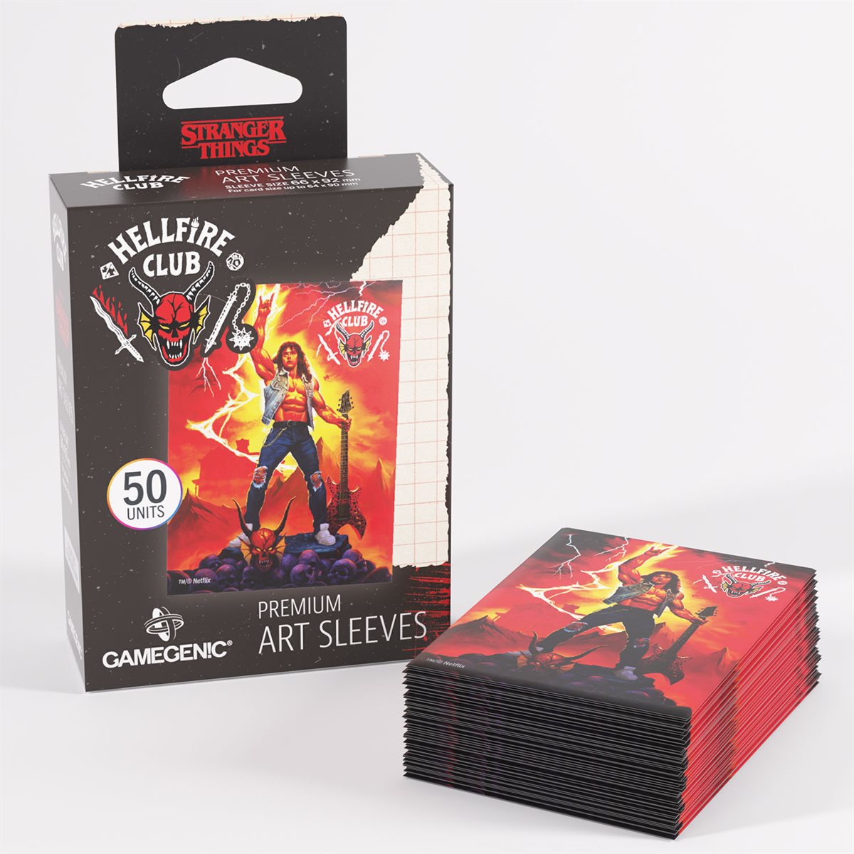 Gamegenic: Stranger Things: Hellfire Club Art Sleeves: Eddie Munson (50ct)