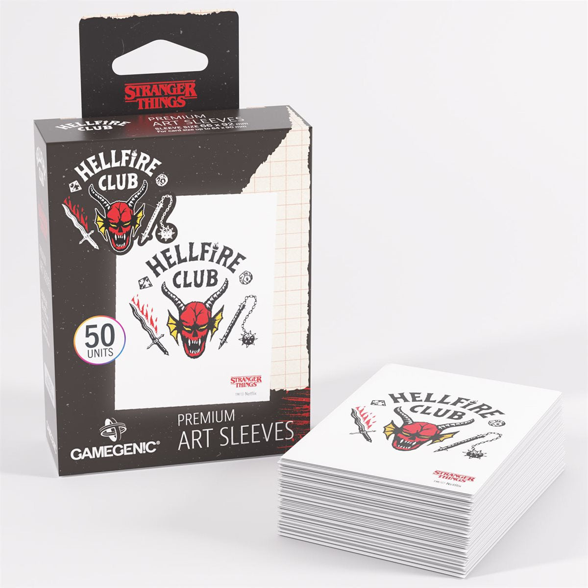 Gamegenic: Stranger Things: Hellfire Club Art Sleeves: Hellfire Club (50ct)