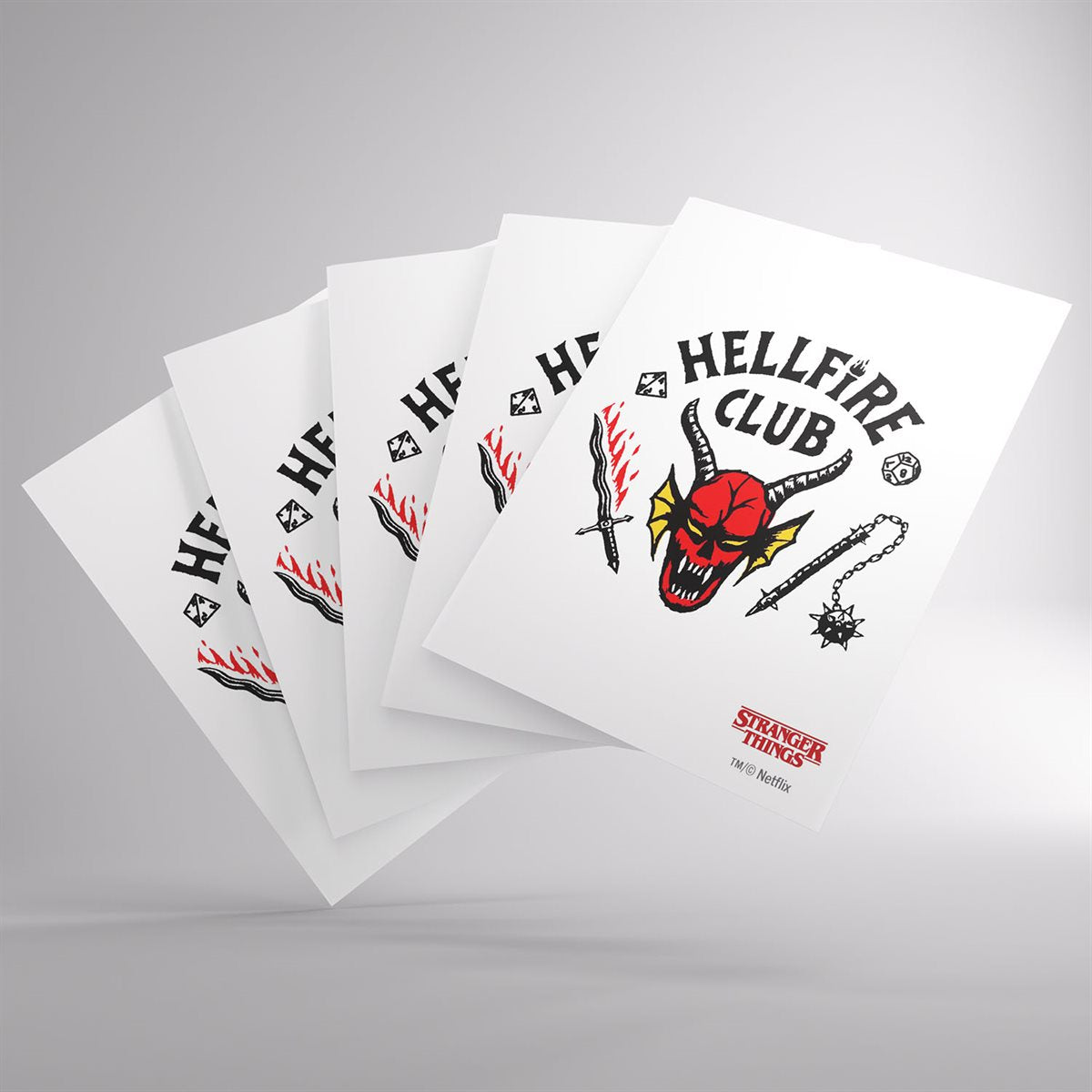Gamegenic: Stranger Things: Hellfire Club Art Sleeves: Hellfire Club (50ct)