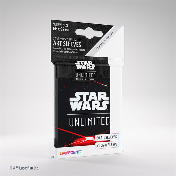 Gamegenic - Star Wars: Unlimited Art Sleeves: Space Red (60ct)