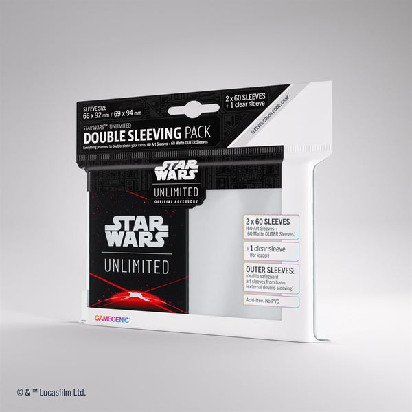 Gamegenic - Star Wars: Unlimited Art Double Sleeving Pack: Space Red (60ct)