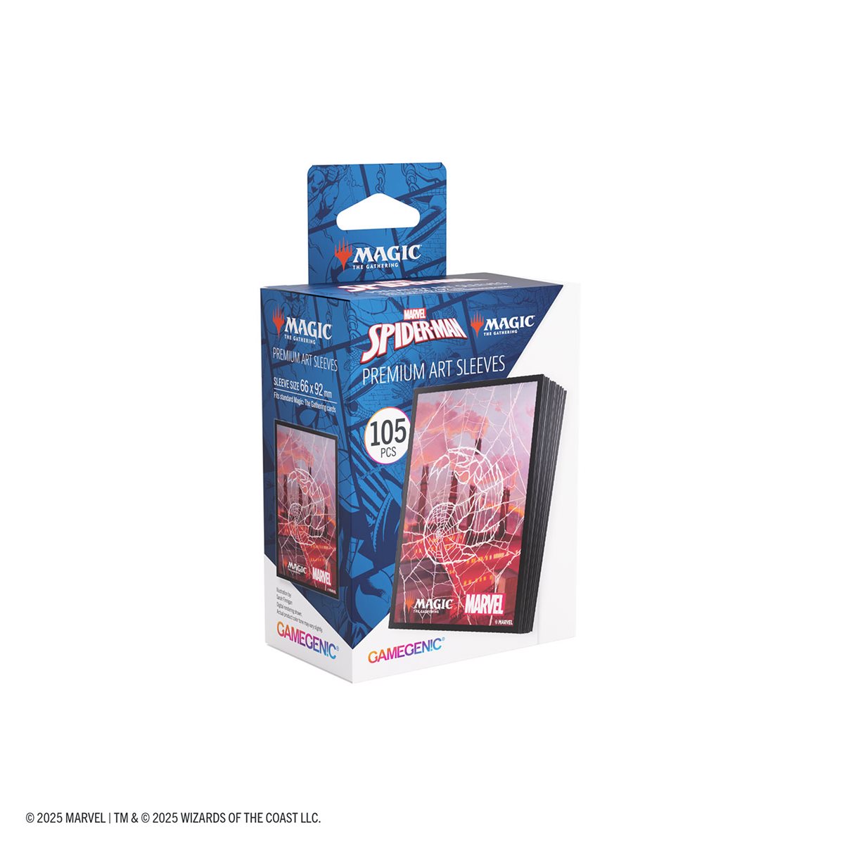 Gamegenic - Magic: The Gathering: Marvel's Spider-Man Premium Art Sleeves (105ct): Spider-Man Mountain