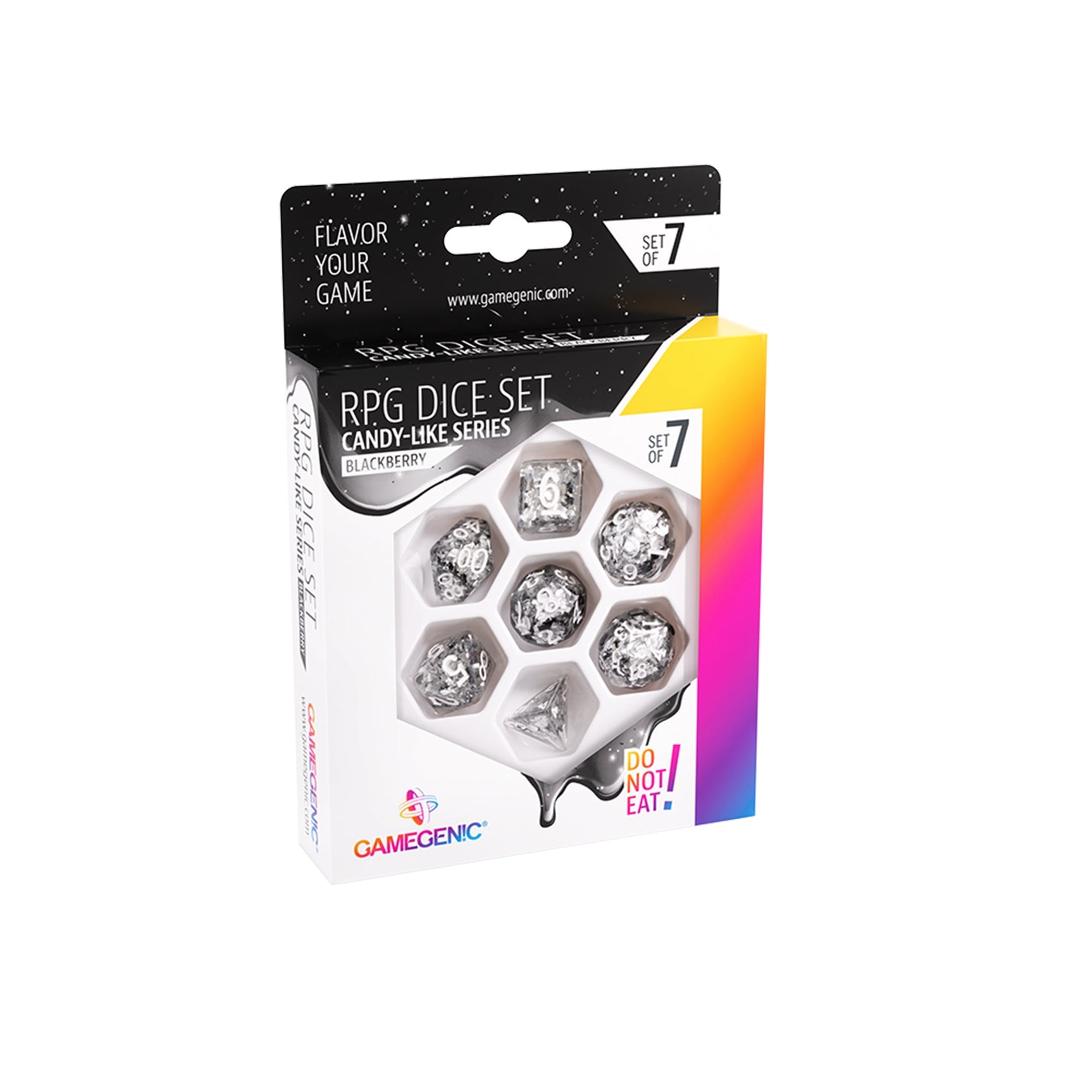 Gamegenic: Candy-like Series: Blackberry RPG Dice Set (7pcs)