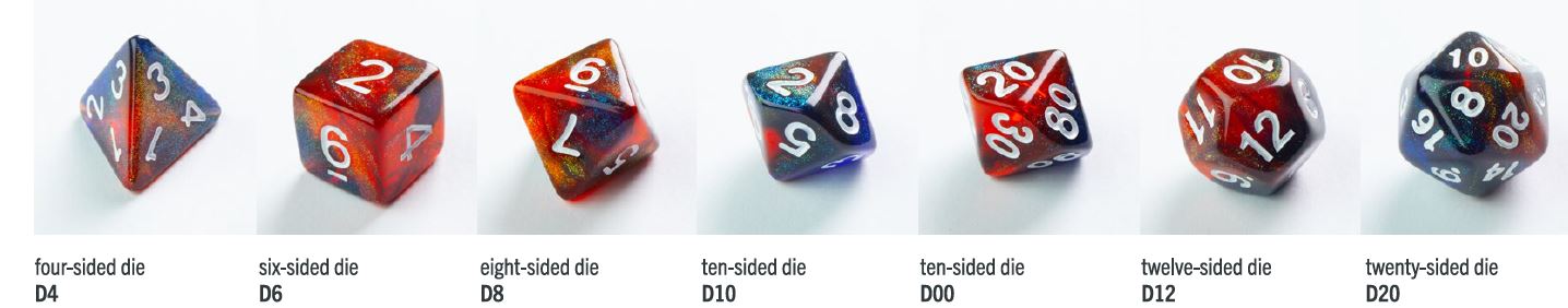 Gamegenic: Galaxy Series: Mars Dice Set (7pcs)
