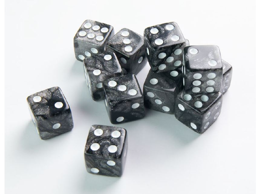 Gamegenic: Galaxy Series 16mm d6 Set: Moon (12ct)