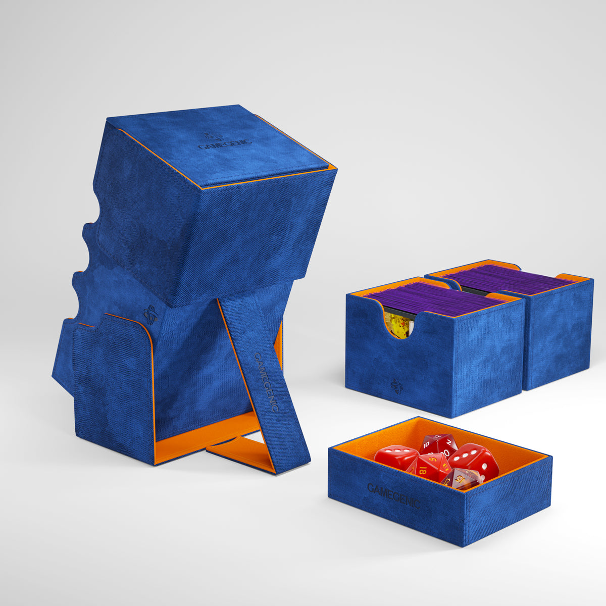 Gamegenic: Stronghold XL Convertible Deck Box Exclusive Edition - Blue / Orange (200ct)