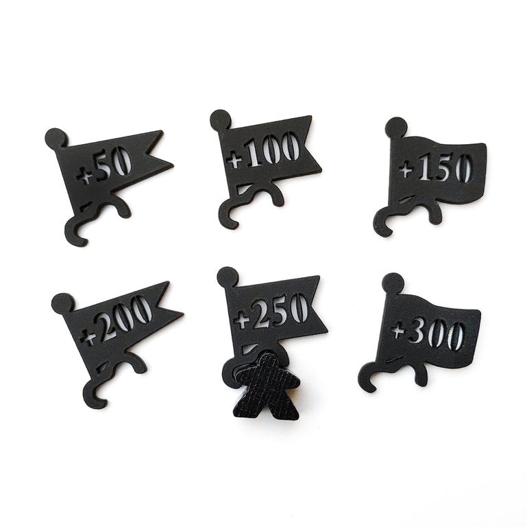 Carcassonne: Scoring Flags BLACK (Import)