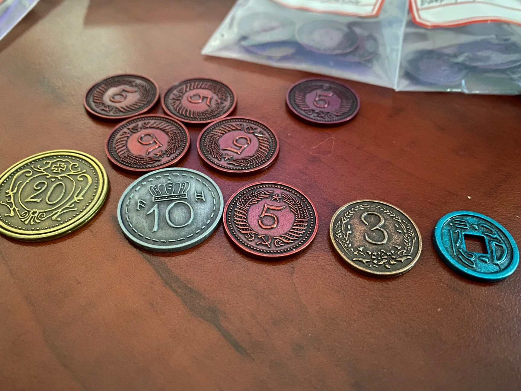 Scythe & Expeditions Metal Coins