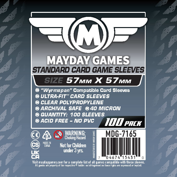 Mayday - Wyrmspan Compatible Sleeves (57 x 57 MM) (Standard 7165)