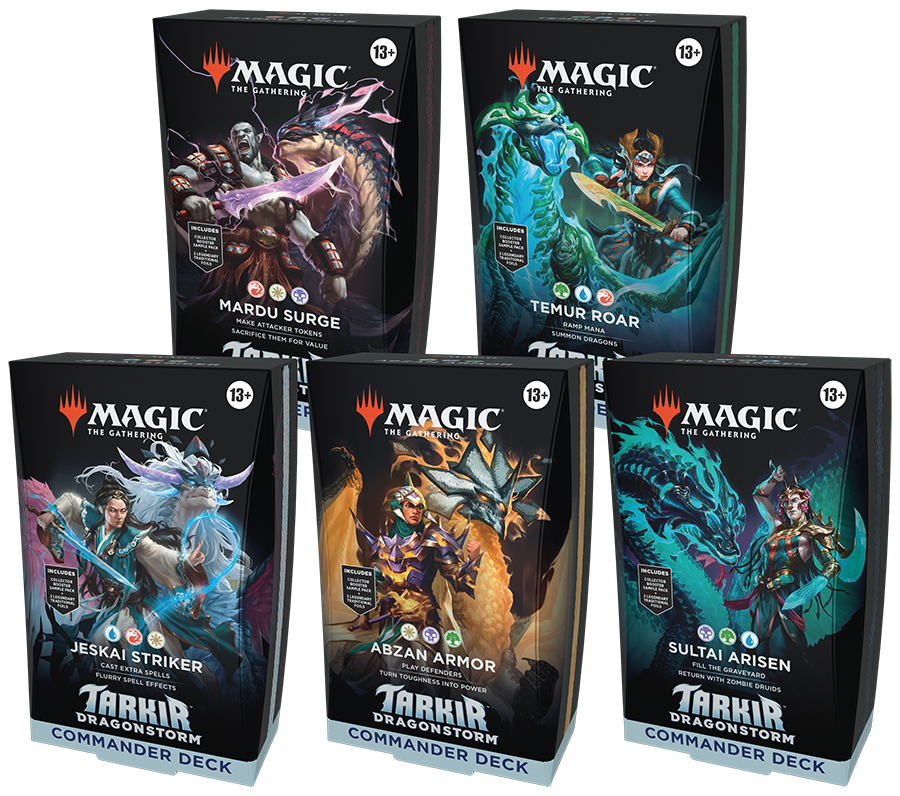 Magic: The Gathering: Tarkir Dragonstorm: Commander Decks (Set of 5)