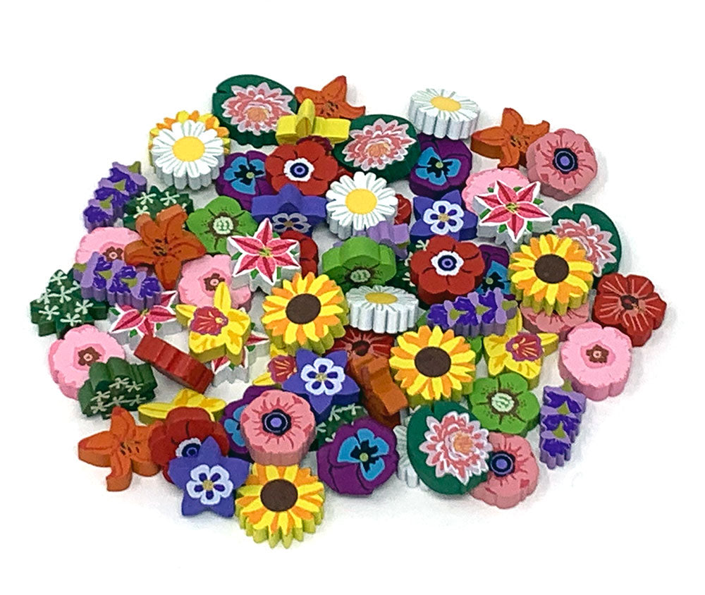 Wingspan: Oceania (15 assorted real-life flower designs) Nectar tokens (69 pcs)
