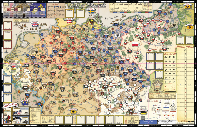 Clash of Sovereigns/Clash of Monarchs Mounted Map *PRE-ORDER*
