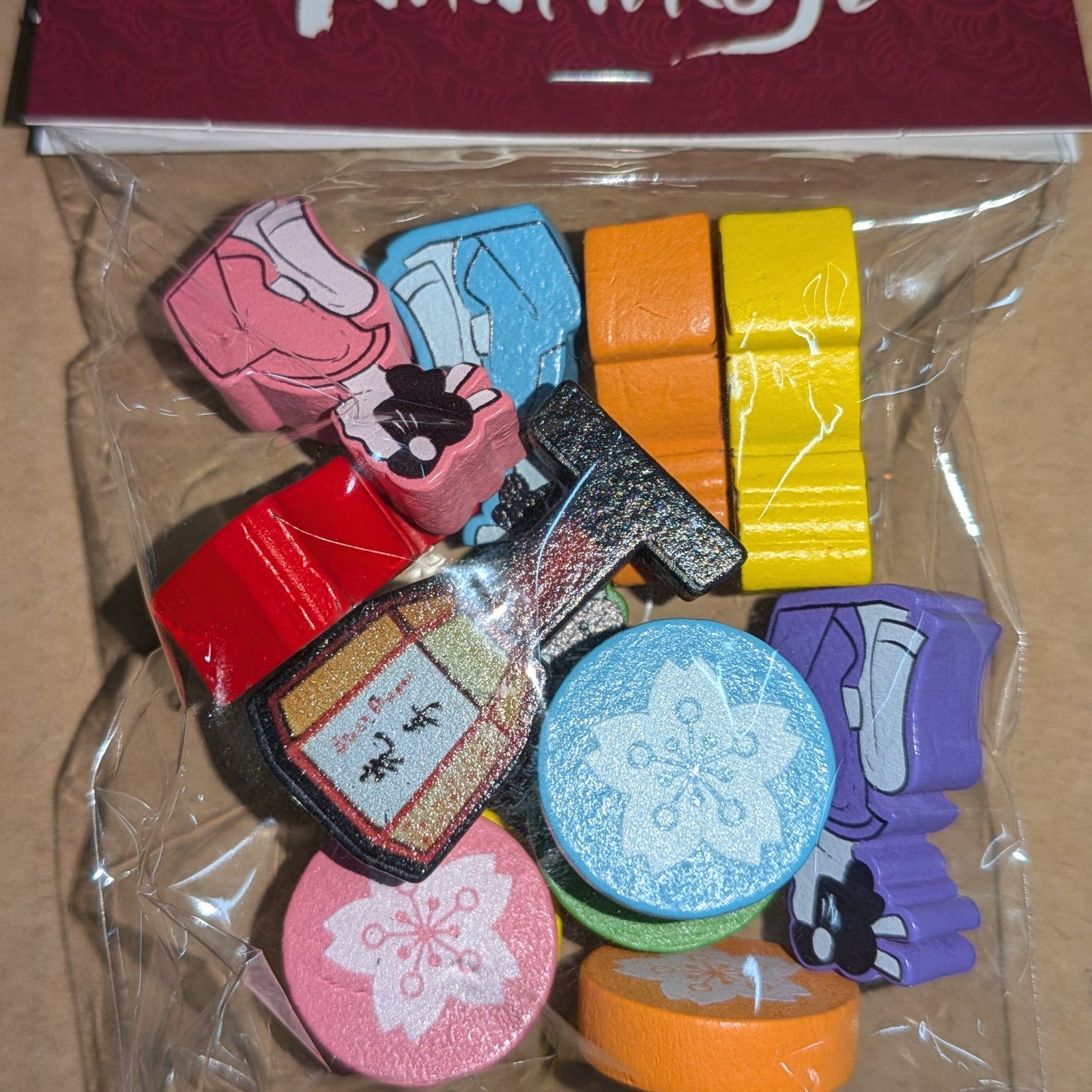 Hanamikoji: Geisha's Road Wooden Tokens